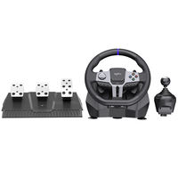 Precio de fábrica Ángulo de 900 grados Doble vibración PC Gaming Racing Wheel para Ps4 Xbox One Series Switch