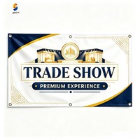 Bannière en vinyle personnalisée 2 pi x 4 pi, fond d'écran imprimé numériquement en couleur, 13 oz, images et texte personnalisés haute résolution pour promotion
