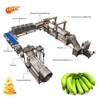 Fabrieksdirecte verkoop Automatische productielijn voor bananen- en plantainchips Hoge efficiëntie Voedselveilige roestvrij staal