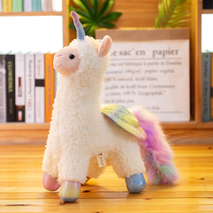 LK venta al por mayor creativo nuevo diseño unicornio Ángel personalizado Alpaca juguetes de peluche <span class=keywords><strong>Llama</strong></span> Alpaca juguete de peluche para niños - Product Image 4