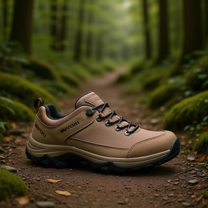 Zapatos de Senderismo para Mujer Merrell Jungle Moc, Parte Superior de Cuero Color Taupe Clásico, Forro de Malla Transpirable, Suela de Goma, Entresuela de EVA - Product Image 2