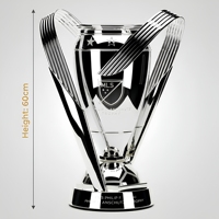 Trofeo de Metal Plateado de Lujo para Torneo de Fútbol, Base con Balón de Fútbol 3D y Escudo Personalizado, Premio Deportivo para Campeón de Club