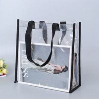 Großhandel Hochwertige Transparente PVC-Tragetasche Große Kapazität PVC-Tasche für Einkaufen/Reisen/Strand/Werbung/Verpackung