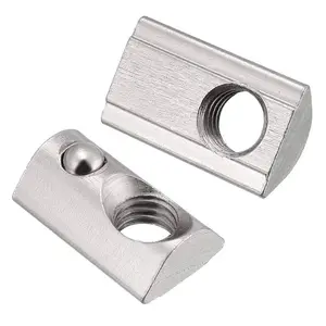 Custom aluminum extrusion M5 Sliding Block Swivel-in Connecting Component Strut Profile 20 mm Groove Size 6mm for Bosch Rexroth