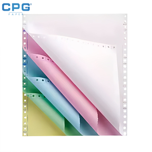 Papel NCR de 2 Capas para Impresión de Formularios de Computadora, Rollo de Papel Continuo sin Carbón para Unidades de Formularios Comerciales - Product Image 1