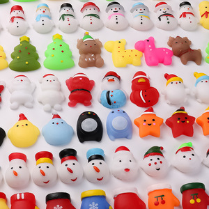 <b>Christmas</b> Series Taba Mochi Pendant Fidget Squeeze Toy with Snowman and Elk Design for Kids-Silicone & Plastic - Product Image 5
