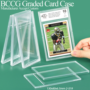 SUNSHING Étui vide personnalisé à ultrasons pour cartes à collectionner, compatible avec les cartes de sport BCCG, en plastique, 89x64mm, protection pour cartes - Product Image 1