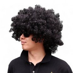 VCM7KOO4 Perruque Apropireo Wets (Noir) Accessoires de déguisement pour perruque Pogle - Product Image 1