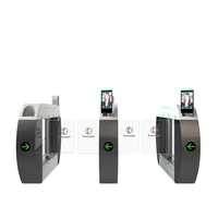 Tourniquet compact anti-pincement à corps étroit pour contrôle d'accès scolaire KMS, lecteur de carte étudiant, SS304, IP65, CE