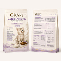Nourriture sèche pour chats de qualité supérieure, sans céréales, riche en protéines, recette saumon et poulet, OEM/ODM, marque privée, certifiée FDA, nourriture pour chats en vrac