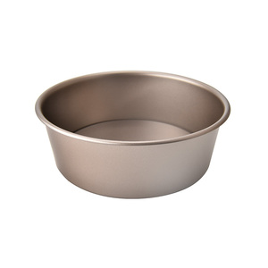 Moule à gâteau rond en acier au carbone de 8 pouces avec fond <span class=keywords><strong>amovible</strong></span> et surface antiadhésive pour chiffon cake, mousse, cheesecake et pain - Product Image 1