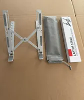 Support pour ordinateur portable pour bureau, support ergonomique réglable à 7 angles avec support de téléphone détachable, compatible avec MacBook