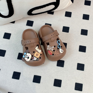 Sandalias de Playa para Niñas, Estilo Nuevo, con Diseño de Dibujos Animados, Transpirables, de EVA, con Punta Descubierta y Cierre Deslizante - Product Image 5