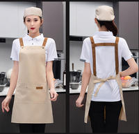 Tablier de Cuisine Réglable et Personnalisé de Haute Qualité pour Uniformes Féminins d'Hôtellerie et Restauration