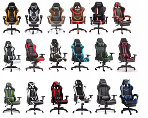 เก้าอี้2024สำหรับนักเล่นเกมเก้าอี้แข่งสีชมพูพร้อมเก้าอี้สำนักงานหลังสูง