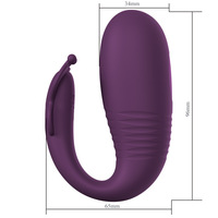 YIJI Vibrateur télescopique en silicone pour femmes avec 10 modes de vibration, contrôlé par application, recharge magnétique, alimenté par batterie