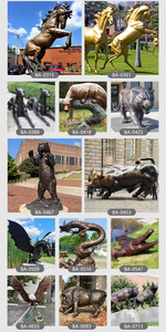 Escultura de Ciervo Macho Saltando en <span class=keywords><strong>Bronce</strong></span> Vintage Fundido a Mano, Estatua de Ciervo Realista Grande en Cobre para Decoración de Jardín y Paisaje - Product Image 5