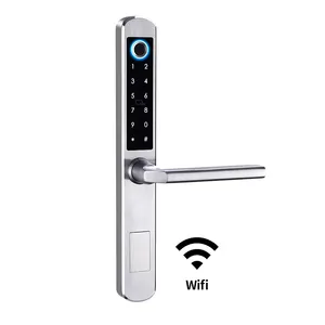 85 serisi avrupa gömme TUYA App ev kapısı kablosuz wifi sürgülü akıllı dijital kapı parmak izi kilidi