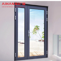 Ventana Abatible de Aluminio con Rotura de Puente Térmico, Aislamiento Acústico y Alta Impermeabilidad, Doble Vidrio Templado, Certificación Energy Star, Marca AiHan