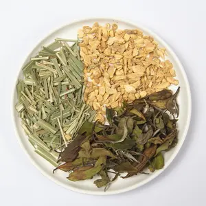 100% प्राकृतिक सामग्री नींबू अदरक सफेद चाय पिरामिड चाय बैग फल स्वाद सफेद चाय