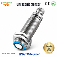 Capteur de niveau de réservoir LORDDOM à ultrasons 1000 mm, mesure de niveau sans contact M18 IP67, programmable, CE RoHS