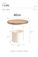 Table basse nordique minimaliste compacte et abordable, table d'appoint blanche pour la maison, mobilier moderne, table ronde en verre