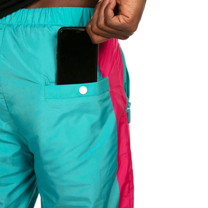 Windbreaker Pants <b>Men</b> Lightweight Detachable Shorts Rain Pant Streetwear Rain Wind Breaker <b>Elastic</b> Waist <b>Trouser</b> Pant - Product Image 5
