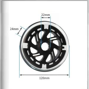 Roues de patins à roulettes Flash Pu, roues LED clignotantes en gros, roues de patins en ligne LED PU haute performance 110mm - Product Image 3
