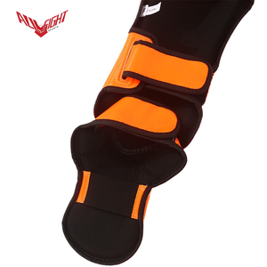 Protège-tibias autocollants ALLFIGHT 2026 en PU multicouche S-XL pour Enfants et Adultes Entraînement MMA - Product Image 4