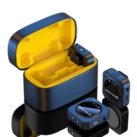 Microphone sans fil J30 à pince de col, réduction intelligente du bruit, pour radio, smartphone, caméra, studio vidéo, avec station de charge