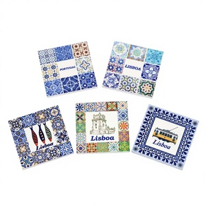Azulejo Portugués Personalizable con Impresión UV, Cuadrado de 5.5cm, 0.6cm de Grosor, Impermeable, Venta al por Mayor de Fábrica, para Bodas, Lisboa, Porto - Product Image 5