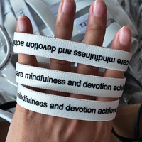 Pulsera Elástica de Tela Económica para Exposiciones, Logotipo Personalizado, Suministro de Fábrica