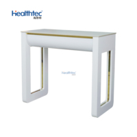 Table de manucure personnalisée professionnelle de fournisseur de meubles pour ongles Bureau de technicien pour ongles avec armoire de rangement mobile