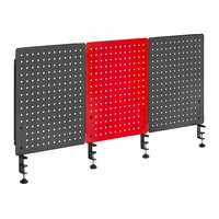 PB-003 Panneau perforé triple métal pour gaming, support de bureau, crochets personnalisés, panneau perforé en acier, vente chaude