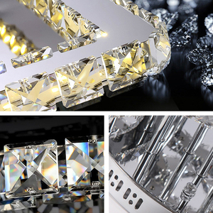 Lustre Led en cristal au design moderne et simpliste, éclairage d'intérieur, luminaire décoratif de plafond, Lustre luxueux - Product Image 3