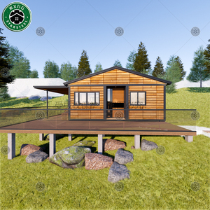 <b>Light</b> Gauge Steel Prefabricated Cottage Wooden Facade Single Story Modular Holiday Lodge For Mountain Homestay - Product Image 5