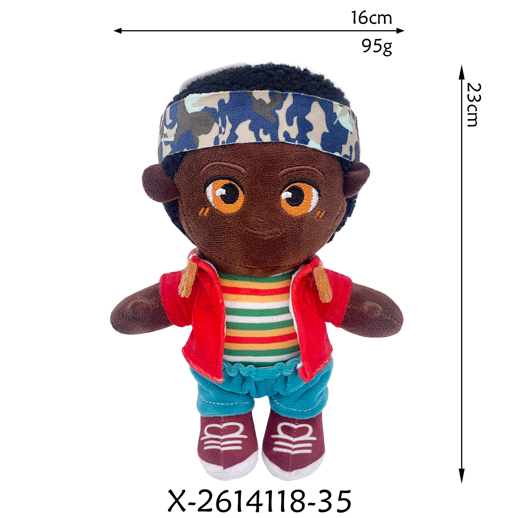 Niño negro de pelo negro