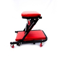 Chaise de réparation pliante 2-en-1/3-en-1 en forme de Z, 36 pouces, en cuir PU, best-seller transfrontalier pour atelier de réparation automobile