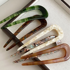 Nouvelle Pince à Cheveux en Acétate de Style Coréen Élégante et Polyvalente, Outil de Coiffure pour Chignon Chinois, Accessoire Capillaire, Fourchettes à Cheveux - Product Image 4