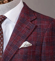 Costume à carreaux sur mesure pour homme, costume d'affaires