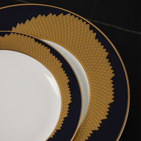 Service de table moderne en porcelaine fine, assiettes plates, couverts, tasses à thé rondes, ensemble de tasses, ensemble de vaisselle en céramique