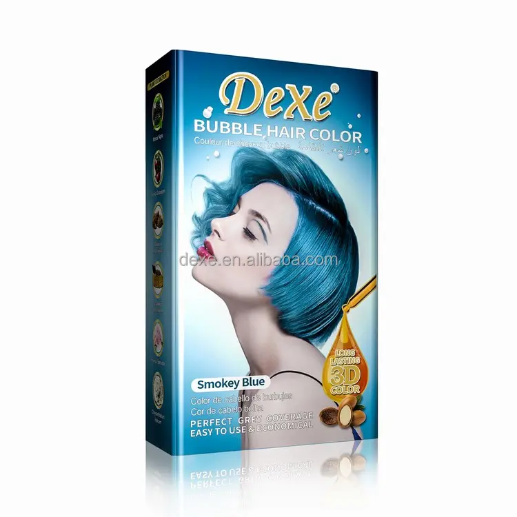 Argan yağı amonyak ve Ppd ücretsiz kalıcı saç rengi ile Dexe Argan renk profesyonel Salon saç boyası renk krem