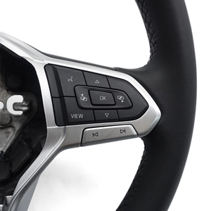 Volante de Cuero Directamente de Fábrica para Volkswagen VW <span class=keywords><strong>Golf</strong></span> Mark <span class=keywords><strong>8</strong></span> R MK8 GTI 8R GTD <span class=keywords><strong>GTE</strong></span> R8 TSI - Product Image 4