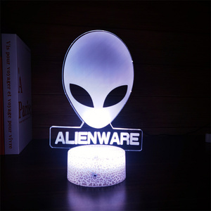 Gaming Room Desk Setup Lighting Decor Custom Photo Creative RGB 7/16 Colors LED Base 3d Illusion Anime Acrylic 3D Night <b>Light</b> - Product Image 1
