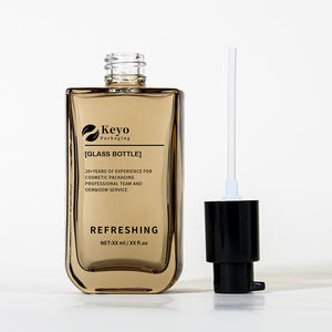 नया डिजाइन 50 मिलीलीटर एम्बर ग्लास सीरम बोतल स्किनकेयर पैकेजिंग ग्लास बालों की तेल बोतल 1.7 ओज़ ग्लास लोशन बोतल - Product Image 5
