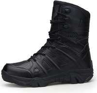 Cuir kaki noir personnalisé escalade entraînement en plein air sport imperméable antidérapant confort bottes tactiques pour unisexe