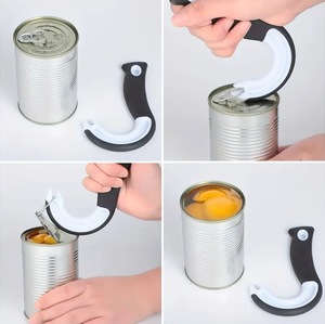 1PCS Portable J-Shaped Easy Grip Tin <b>Openers</b> Kitchen Non-Slip Jar <b>Opener</b> Lid Opening Tools Ring Pull Can <b>Opener</b> Multifunctional - Product Image 4