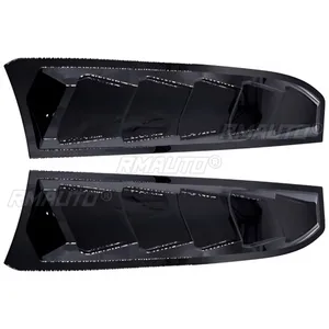 For Honda Civic 10th Gen 2016-2020 Body Kit Glossy Black Sport Style Car Side Rear <b>Window</b> Louver Shutter <b>Cover</b> Car Accessories - Product Image 5