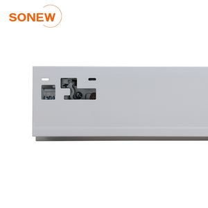 Glissières de tiroir à montage sous plan SONEW, fermeture douce, profil mince, métal blanc, pour tiroirs de cuisine, rails pour portes de placard coulissantes - Product Image 6