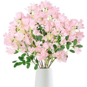 Fiore rosa artificiale Jacaranda stelo lungo vaso alto fiori estivi per accordi di Flora casa festa di nozze tavolo ufficio arredamento - Product Image 1